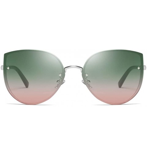 Oversized Men Women Cat Eye Oversize Frame Sunglasses Retro Vintage Steam Punk Glasses - E - CY18TWZ4D82 $14.94