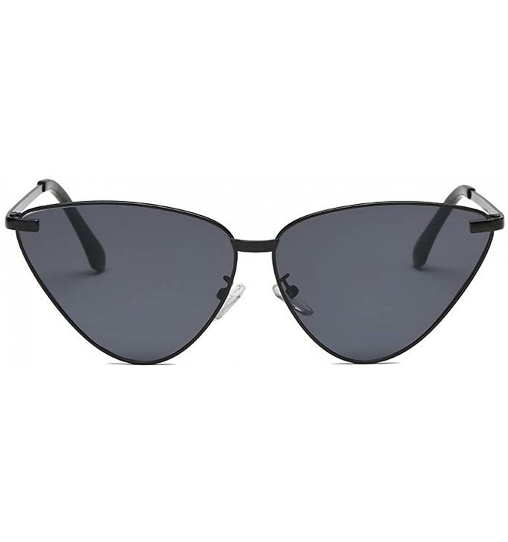 Aviator Polarized Sunglasses Protection Lightweight Mirrored - Black - CZ18KR4INDE $16.20