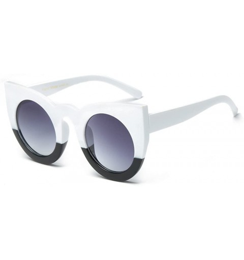 Oversized Sunglasses for Men Women Round Vintage Sunglasses Retro Sunglasses Circle Eyewear Glasses UV 400 Protection - G - C...