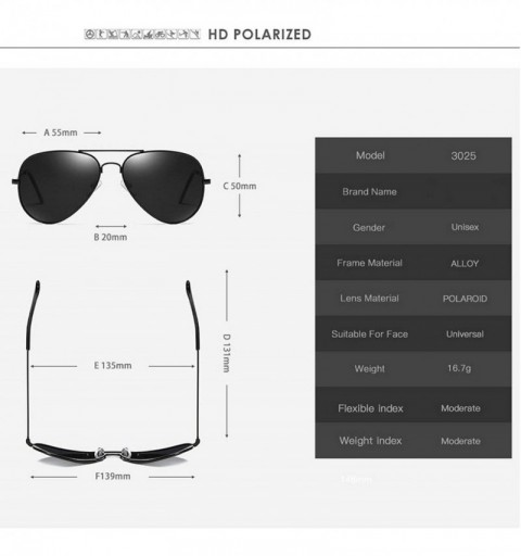 Oval Aviation Polarized Sunglasses Men Women Fashion Sun Glasses Female Rays Eyewear Oculos De Sol UV400 - Gold Night - C6198...