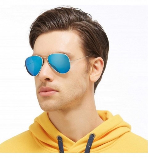 Oval Aviation Polarized Sunglasses Men Women Fashion Sun Glasses Female Rays Eyewear Oculos De Sol UV400 - Gold Night - C6198...