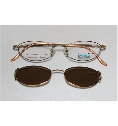 Rimless Intelli Clip 750 Womens/Ladies Sunglass Lens Clip-Ons Rhinestones Flexible Hinges Eyeglasses/Eyeglass Frame - C312128...