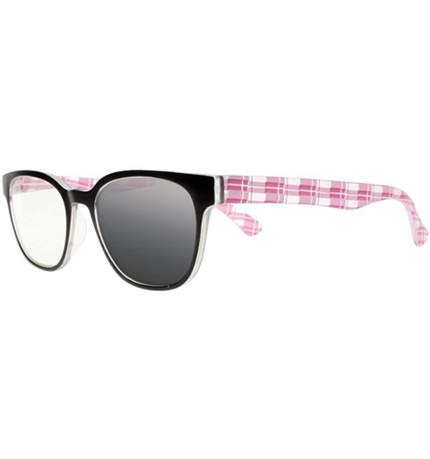 Square Transition Photochromi Check Pattern Square Nerd Reading Glasses UV400 Sunglasses - Pink - C318CLQE907 $22.58