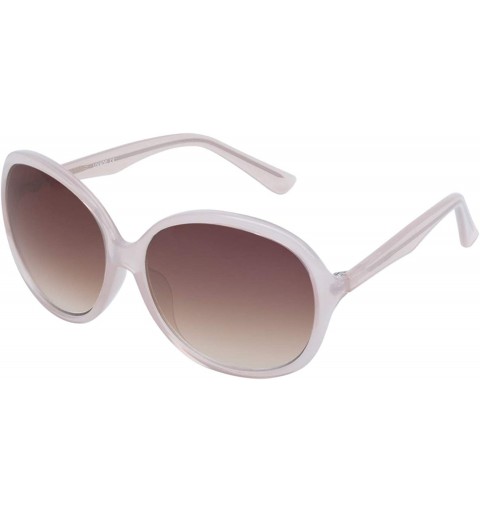 Oversized Big Oversized Vintage Style Sunglasses for Women - UV Protection - Green Lens/Beige Frame - CO18ROX7K8G $12.04