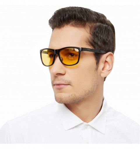 Oval Night Time Driving Glasses Anti Glare Polarized Night Vision Sunglasses - Color E - C618ASG8SQE $20.90