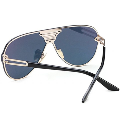 Sport Rimless Sunglasses Unisex Stylish Frame Lens All In One Designed Lens 62mm - Black/Pink - CR12ENFQLVV $17.89