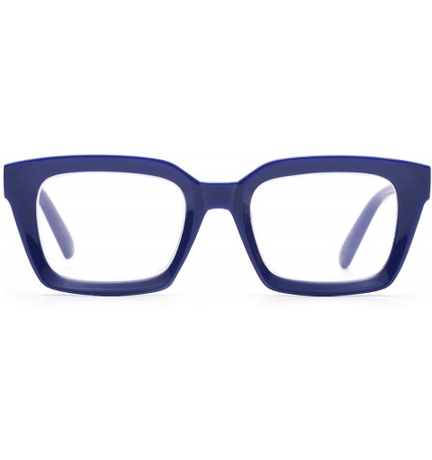 Square Blocking Glasses Computer Eyewear Relieve Headaches - Blue - CA197HQHAC9 $24.96
