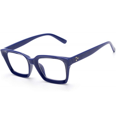 Square Blocking Glasses Computer Eyewear Relieve Headaches - Blue - CA197HQHAC9 $22.35