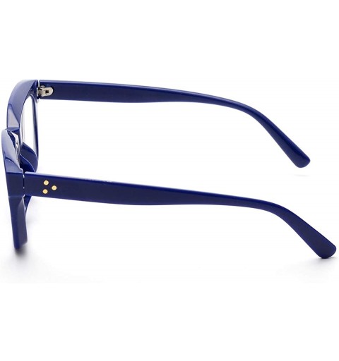 Square Blocking Glasses Computer Eyewear Relieve Headaches - Blue - CA197HQHAC9 $25.83