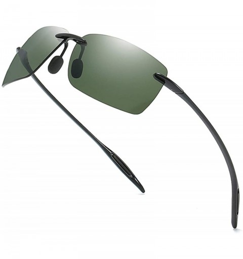 Rectangular TR90 Ultra Lightweight Rectangular Polarized Sunglasses UV400 Protection Polaroid Sun Glasses for Men 1.1 Lenses ...