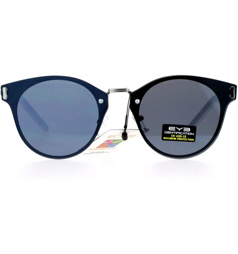 Rimless Rimless Futuristic Half Horn Rim Hipster Sunglasses - Black White - CZ12CJL0QSF $10.09