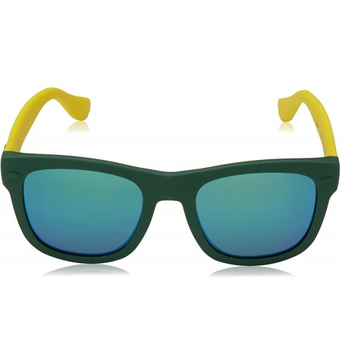 Square Paraty/S Unisex Square Sunglasses- 48mm - Green Yellow - C5129LH3QG9 $37.61