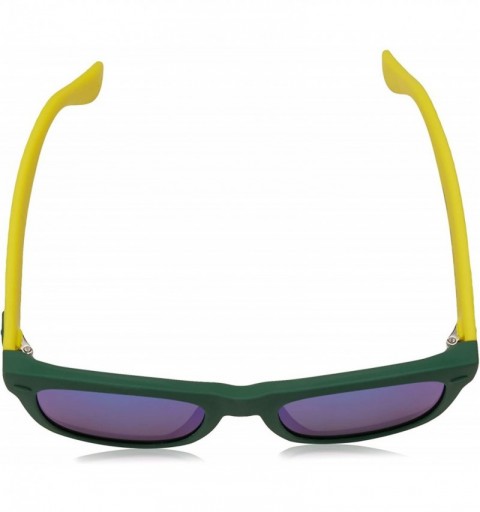 Square Paraty/S Unisex Square Sunglasses- 48mm - Green Yellow - C5129LH3QG9 $37.61