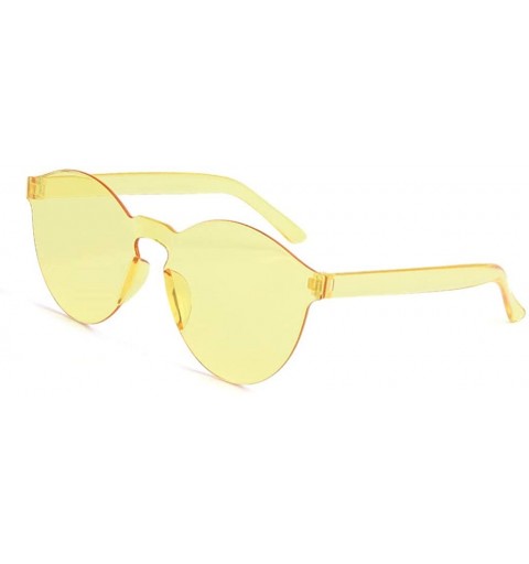 Goggle Polarized Sunglasses for Women Metal Men's Sunglasses Driving Rectangular Sun Glasses for Men/Women - Yellow - CT18UIH...