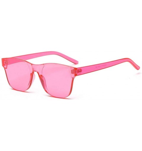 Semi-rimless Women Rimless Square Sunglasses Men Eyewear Color Mirror - C3 - C7194OU2O7W $20.09
