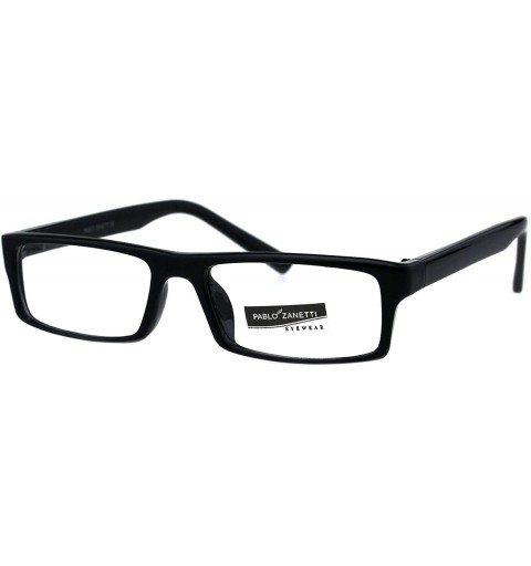 Rectangular Fashion Clear Lens Glasses Small Rectangular Frame Eyeglasses Unisex - Black - C918RZ0TWTD $10.52