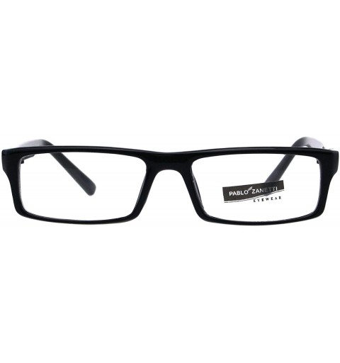 Rectangular Fashion Clear Lens Glasses Small Rectangular Frame Eyeglasses Unisex - Black - C918RZ0TWTD $10.52