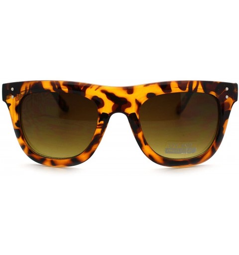 Square Womens Chic Smooth Square Frame Sunglasses Trendy Model Shades - Tortoise - CC11QYCVVAR $9.16