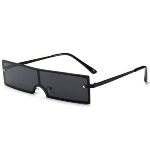 Rectangular Fashion Small Frame Rectangular Multicolor Sunglasses - 5 - CW190L0MYH5 $28.77