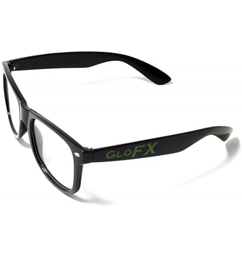 Wayfarer Heart Effect Diffraction Glasses - See Hearts! - Special Effect Rave EDM Festival Light Changing Eyewear - Black - C...