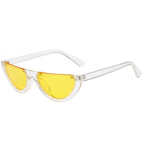 Oversized Goggle Cat Eye Sunglasses Vintage Designer Shades Glasses Mirrored Lens - G - CD180RU9CGC $9.14