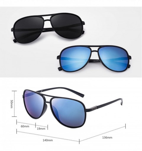 Retro Polarized Aviator Sunglasses Mirror Lightweight Eyeglasses for ...