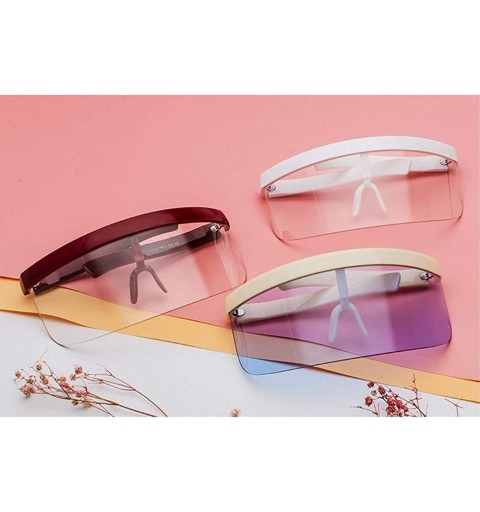 Shield Futuristic Oversize Shield Visor Sunglasses Flat Top Mirrored Mono Lens 172mm sand glasses frame Sunglasses - CH190R6T...