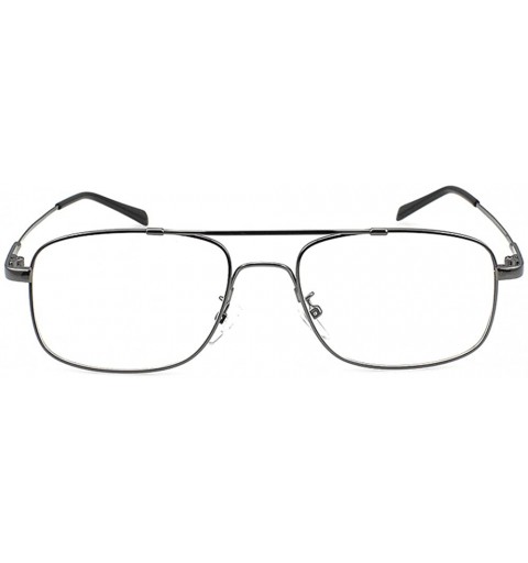 Aviator Pilot Full-flex Memory Titanium Optical Eyeglasses Frame - Small Grey - CE18N7D8ZH0 $14.52