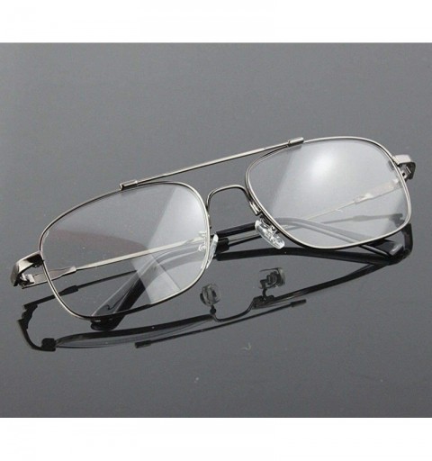 Aviator Pilot Full-flex Memory Titanium Optical Eyeglasses Frame - Small Grey - CE18N7D8ZH0 $14.52