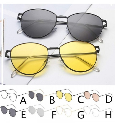 Square Polarized Sunglasses Vintage Protection - D - CB197529D9K $9.71