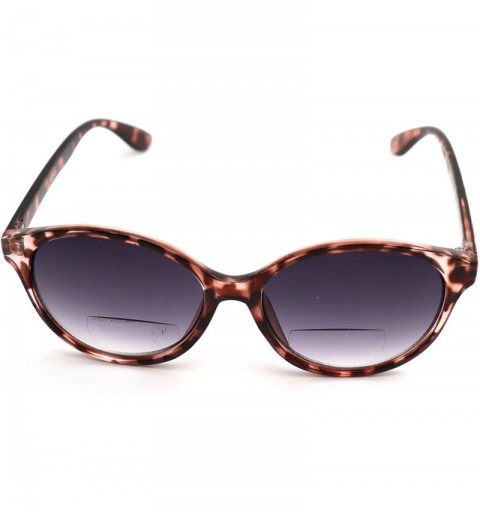 Aviator Vintage Women CatEye Round Reading Sun Readers Oversized - Z3 Shiny Pink Tortoise / Bifocal - CP18EGWQA99 $14.04