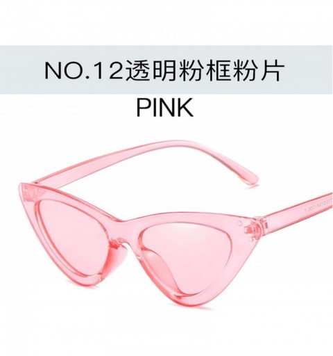 Semi-rimless Cute Sexy Cat Eye Sunglasses Women Metal Retro Small Vintage Female Classic Sun Glasses - 17 - CM198ZRZREM $31.14