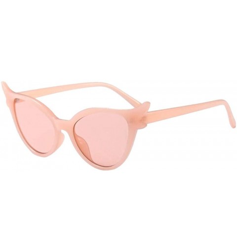 Cat Eye Retro Vintage Clout Cat Eye Sunglasses Unisex Sunglasses Rapper Grunge Fashion Eyewear - CC18SX82Y6X $10.53