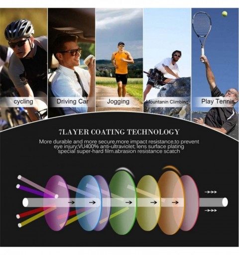 Sport Sunglasses Sports Polarised Lightweight- Unbreakable Frame Baseball Running Hiking Fishing Driving Cycling - CC18R5K68Y...