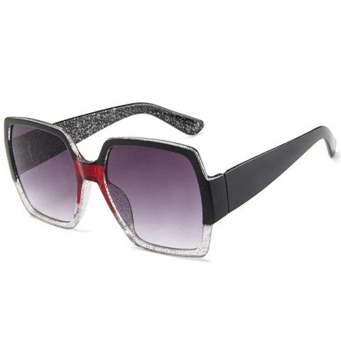 Oversized Oversized Wide Colored Frame Polarized Sunglasses for Men Women UV Protection Sun Glasses Best Birthday Gift - CI18...