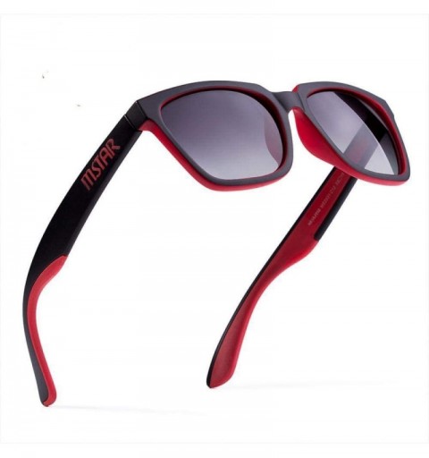 Aviator MSTAR Sunglasses Men Fashion Polarized Vintage Double Injection Sun Glasses Red - Yellow - CZ18YQN65HL $20.88