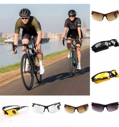 Goggle Unisex Fashion Goggle Sunglasses Lightweight Plastic Frame Composite-UV400 Lens Glasses for Outdoor - Coffee - C31903E...