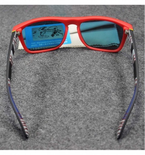 Square Square Sunglasses Men Polarized Sun Glasses Retro Vintage Goggles Women Driving Eyewear - Qp2 - CR194OQKK5N $25.89