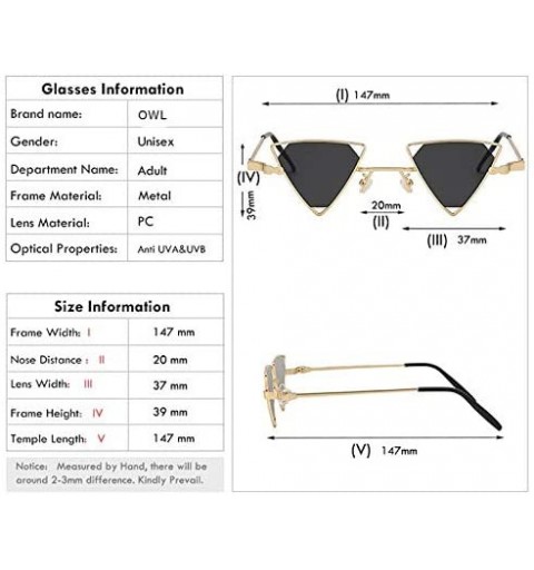 Butterfly Men Women Triangle Butterfly Vintage Colored Lens Sunglasses Metal Frame - Pink-pink - C618HS0Z6YO $16.00