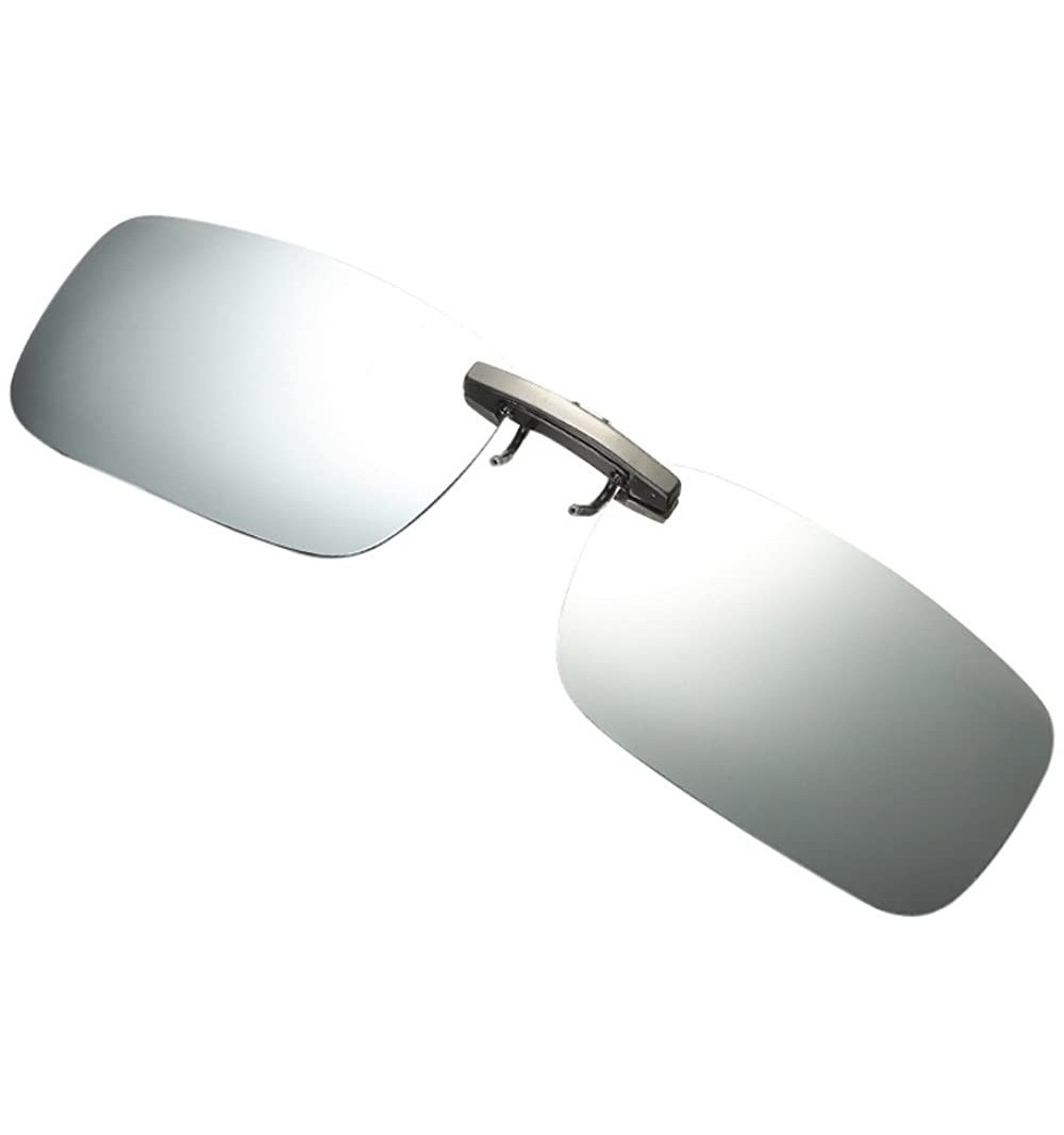 Sport Sunglasses Polarized Frameless Rectangle Protection - Silver - C318QG9M6GU $9.04
