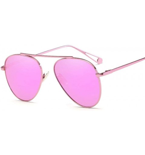 Aviator Sunglasses Fashion Metal Frame Color Coating UV400 Outdoor Travel Summer Sun 6 - 3 - CI18YR7MX2H $19.98