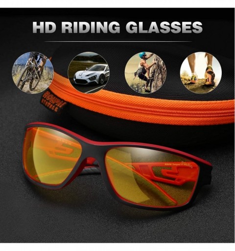 Sport Polarized Driving Sunglasses TR90 Unbreakable Frame for Men Women Running Cycling FDA Approved - Yellow - C718LW80YL9 $...
