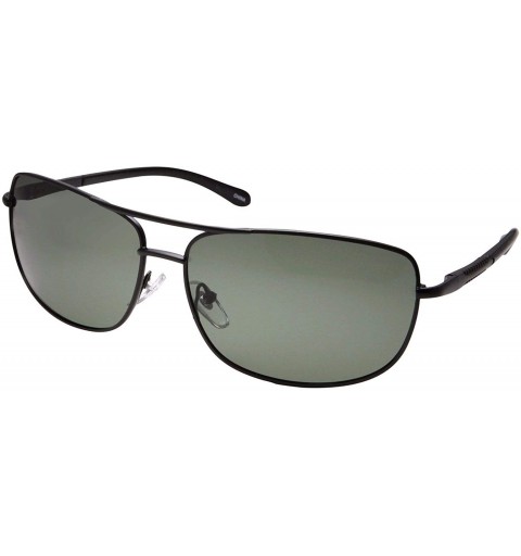 Aviator 1 Pc Polarized Classic Retro Metal Aviator's Vintage Designer Sunglasses - Choose Color - Black W Green Lens - CQ18NG...