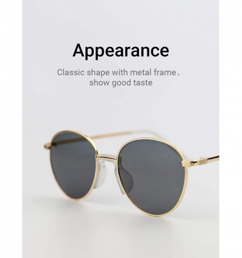 Oversized Sunglasses Simple Style for Women with Tinted Lenses UV400 Protection - 01-black&gold - CE18SMRA8W6 $12.18