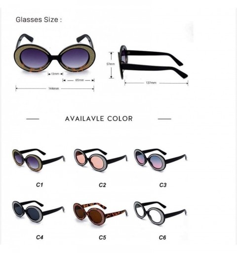 Oversized Fashion Sunglasses Oversized Glasses Personality - 1 - CW198G4OADX $18.47