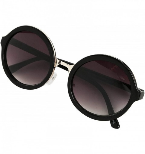 Rimless Round Sunglasses For Women Men John Lennon Hippie Vintage Circle Glasses UV400 - CZ18HZ607E4 $9.62