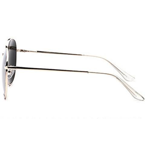 Round Polarized Sunglasses Protection Glasses Activities - Black White - CU18TQITL7Q $13.13