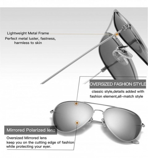 Aviator Polarized Sunglasses Ultralight Stainless Steel Fashion Color Film Sunglasses Unisex Aviator Sunglasses - CW194HR92TH...