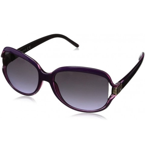 Oversized Women's R3115 Oversized Sunglasses - Purple/Fuschia - CR11HJIV7CD $81.09