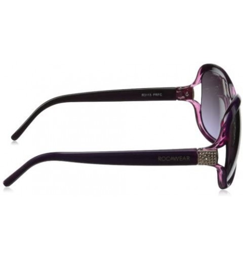 Oversized Women's R3115 Oversized Sunglasses - Purple/Fuschia - CR11HJIV7CD $32.44